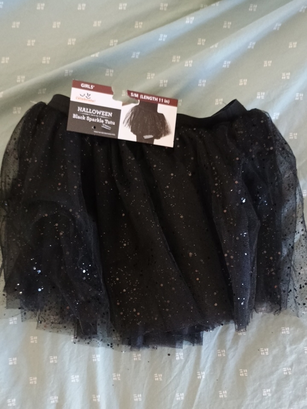 HalloweenGirls Black Sparkle Tutu Skirt